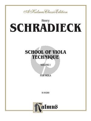 Schradieck School of Viola Technique Vol.1