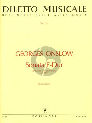 Onslow Sonate F-dur Op.16 No.1 Violoncello und Klavier (Liese)