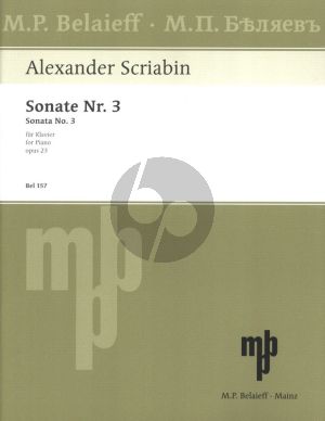 Scriabin Sonata No.3 fis-moll Op. 23 Klavier
