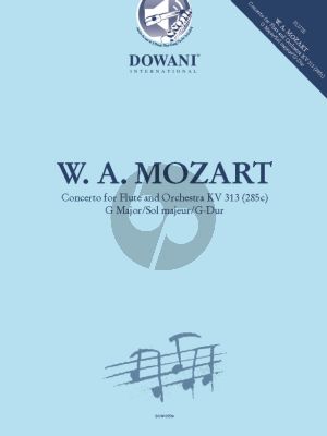 Mozart Concerto G-major KV 313 Flute and Orchestra (piano reduction) (Book with Audio online) (Dowani 3 Tempi Play-Along)