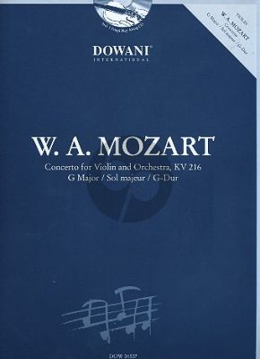 Mozart Concerto G-major KV 216 Violin (Solo Part-CD) (Dowani)