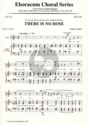 Carter There is no Rose SSAA and Organ (or Piano)