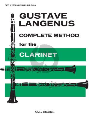 Langenus Complete Method Volume 3 Clarinet