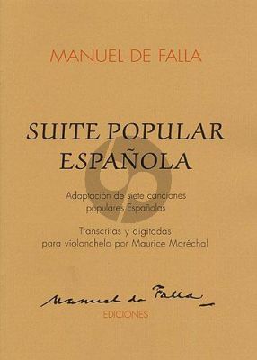 Falla Suite Popular Espanola Violoncello-Piano (transcr. Maurice Maréchal)