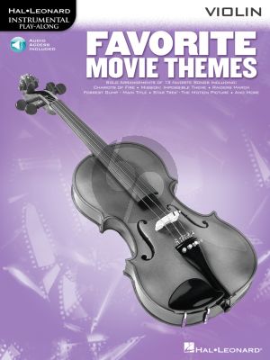 Album Favorite Movie Themes for Violin Book with Audio Online