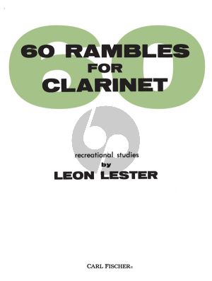 Lester 60 Rambles for Clarinet (Recreational Studies)