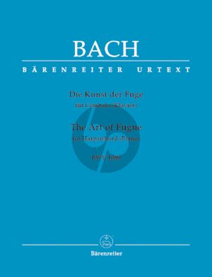 Bach Die Kunst der Fuge BWV 1080 Klavier (Klaus Hofmann) (Barenreiter-Urtext)