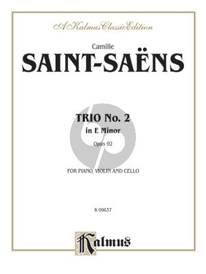 Saint-Saens Trio No.2 Op.92 Violin-Cello and Piano