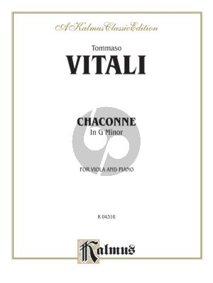Vitali Chaconne g Minor for Viola and Piano