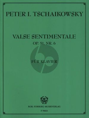 Tchaikovsky Valse Sentimentale Op.51 No.6 for Piano Solo