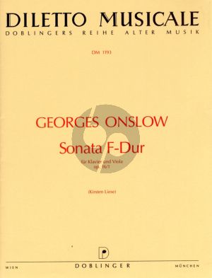 Onslow Sonate F-dur Op. 16 No. 1 Viola und Klavier (Kirsten Liese)