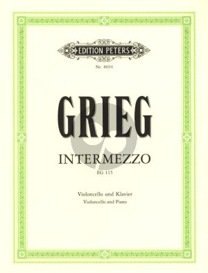 Grieg Intermezzo EG 115 Violoncello und Klavierr (1866) (Finn Benestad)