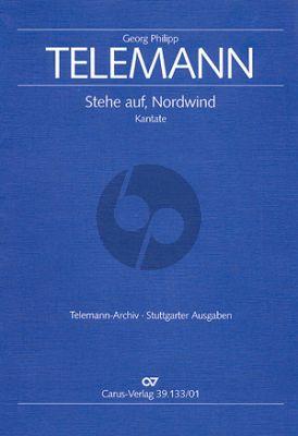Telemann Stehe auf Nordwind SATB soli-SATB-Orchester (Partitur) (Wolfram Steude)