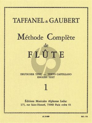 Taffanel-Gaubert Methode Complete Vol. 1 Flute