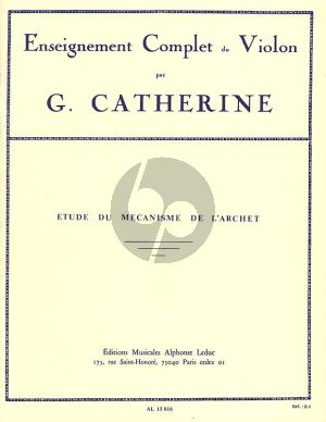 Catherine Etudes de Mecanisme de l'Archet (Violon)