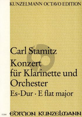 Stamitz Konzert No.6 Es dur (Kaiser) Klarinette und Orchester Partitur (Edited by Fritz Georg Holy)