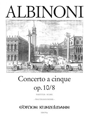 Albinoni Concerto g-moll Op.10 / 8 Violine-Streicher-BC (Partitur) (Walter Kolneder)