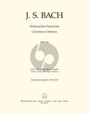Weihnachts Oratorium BWV 248 Soli-Chor-Orch. Harmonie Set