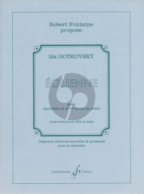 Gotkovsky Eolienne for Clarinet with Piano or Harp