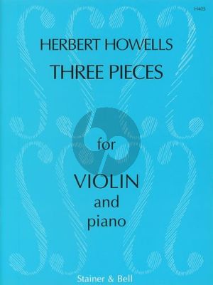 Howells 3 Pieces Op.28 Violin-Piano (grade 4-6)