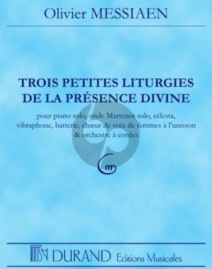 Messiaen 3 Petites Liturgies de la Presence Divine Partition