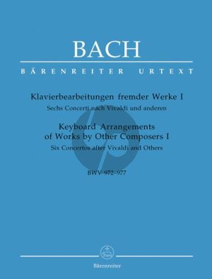 Bach J.S. Klavierbearbeitungen fremder Werke I