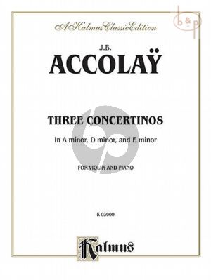 3 Concertinos Violin and Piano