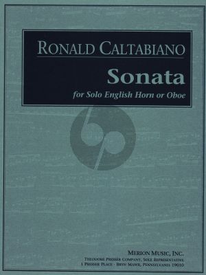 Caltabiano Sonata English Horn or Oboe solo