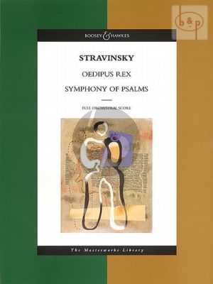 Strawinsky Oedipus Rex and Symphony of Psalms Full Score (Boosey Masterwork Library)