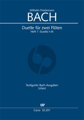 Bach Duette fur 2-floten Vol.1 No.1-3 Partitur (herausgegeben Wollny Peter)