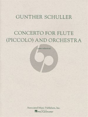 Schuller Concerto for Piccolo and Orchestra (piano reduction)