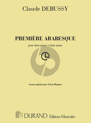 Debussy Arabesque No. 2 2 Piano's 8 mains (arr. Leon Roques) (2 copies)