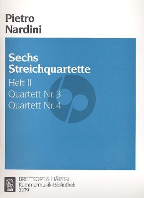 Nardini 6 String Quartets Vol.2 (No.3-4) (B-dur/F-dur) (Parts)