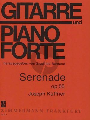 Kuffner Serenade Opus 55 Gitarre-Klavier (Siegfried Behrend)