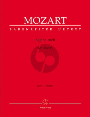 Mozart Regina coeli C-major KV 108 (74d) Sopr.-SATB-Orch. Full Score