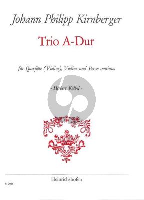 Kirnberger Trio A-major Flute [Vi.] -Violin-Bc (Score/Parts) (edited by Herbert Kolbel)