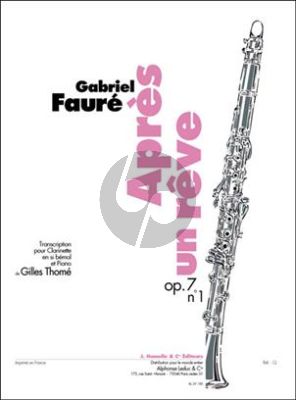 Faure Apres un Reve Op.7 No.1 Clarinette Bb - Piano