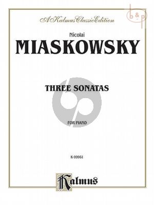 Miaskovsky 3 Sonatas Op.64 No.1-Op.82 and Op.83 for Piano
