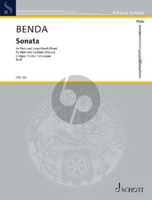 Benda Sonata C-major Flute and Bc (edited by Hugo Ruf)