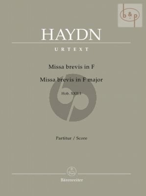 Missa Brevis F-dur Hob.XXII:1 (Sopr.Solo-SATB- Orch.)