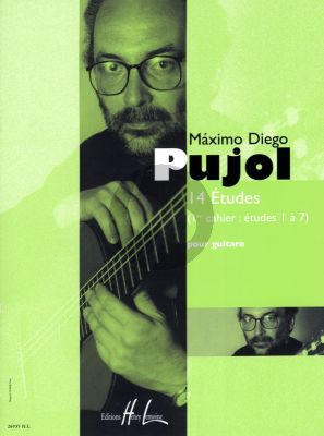Pujol 14 Etudes vol. 1 No. 1 - 7 Guitare