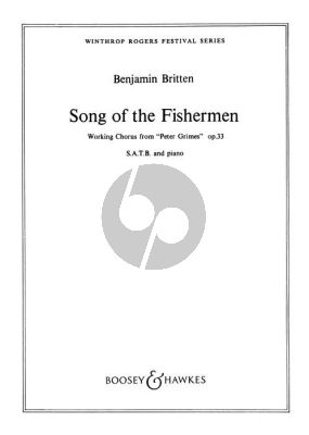 Britten Song of the Fisherman SATB and Piano (from Peter Grimes Op.33)