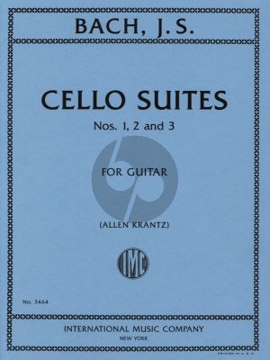 Cello Suites no.1-2-3 for Guitar