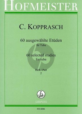 Kopprach 60 Ausgewahlte Etuden Vol.2 Tuba (Franz Seyffarth)