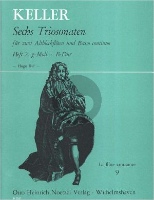Keller 6 Triosonaten Vol.2 fur 2 Altblockfloten und Bc (Herausgegeben von Hugo Ruf)