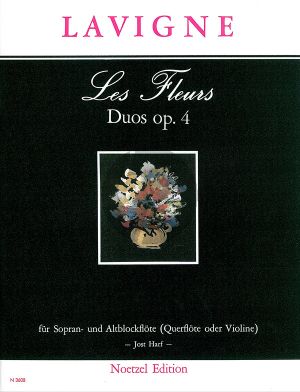 Delavigne Les Fleurs Op. 4 2 Blockflöten (SA) (oder Flöte / Violine) (Jost Harf)