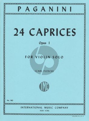 Paganini 24 Caprices op.1 Violin solo (Carl Flesch)
