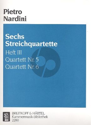 Nardini 6 String Quartets Vol.3 (No.5-6) (G-dur/Es-dur) (Parts)