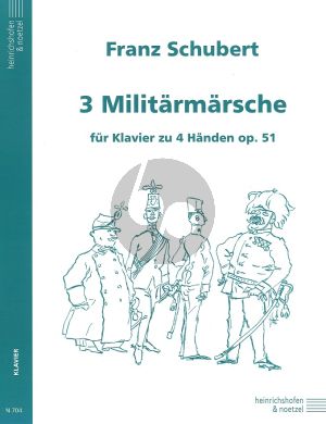 Schubert 3 Militar Marsche Op.51 for Piano 4 Hands