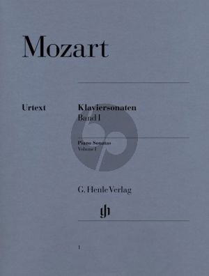 Mozart Sonaten Vol.1 Klavier (Herttrich/Theopold) (Henle-Urtext)